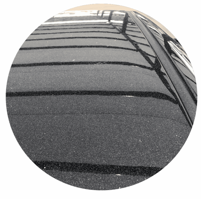 roof split before overspray vehicle