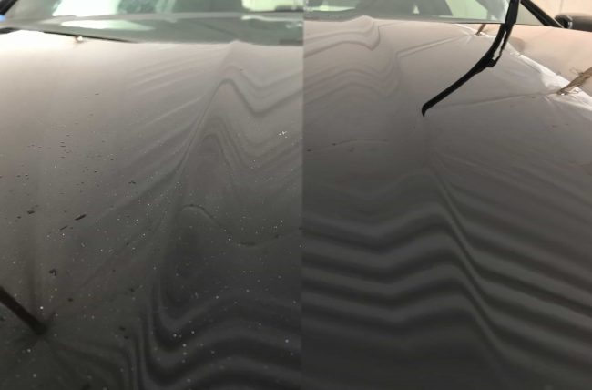 epoxy overspray paint on hood